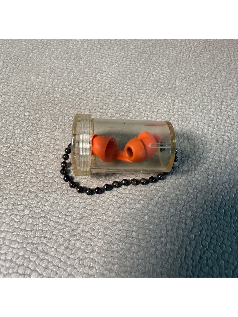 Vintage U.S. Military Orange Triple-Flange Earplugs Vietnam Era Style